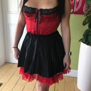 Halloween Moulin Rouge Costume.